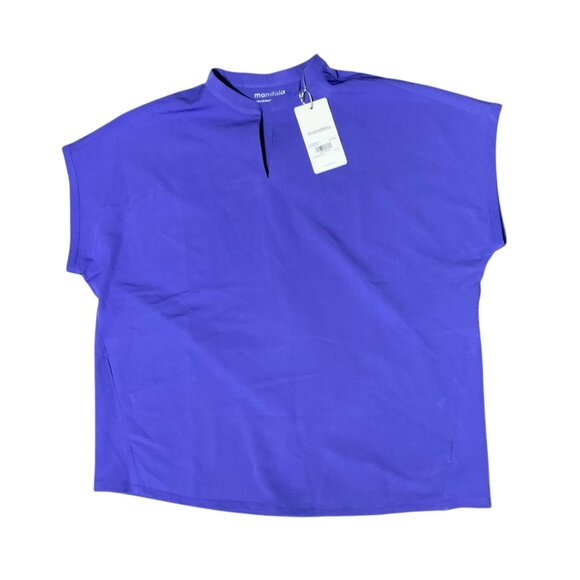 Mandala Periwinkle Dolman Top & Wide-Leg Scrub Set With Tie Waist NWT Large - Picture 5 of 10